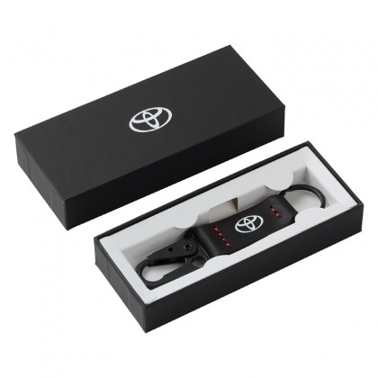 TOYOTA COLLECTION LEATHER KEYRING BOXED